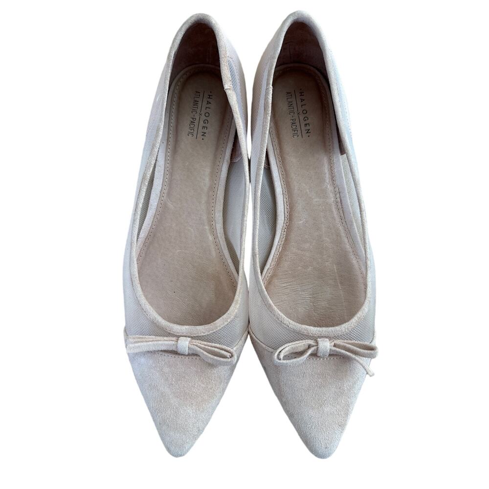 Halogen X Atlantic-Pacific Sadee Suede and Mesh Flats